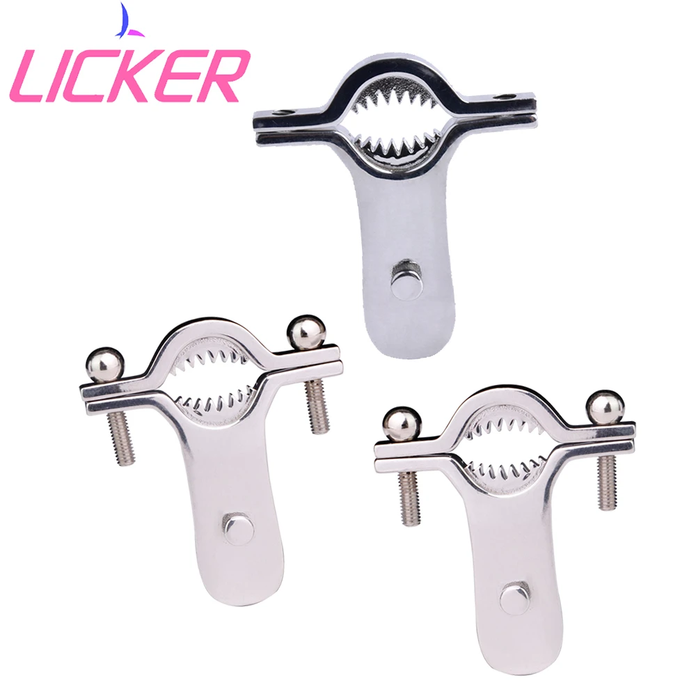 LICKER 1 Pair Flirting Nipple Clamp With Chains Bells Breast Clip Adult Sex Stimulator Toys For Women Pleasure Papilla Bondage