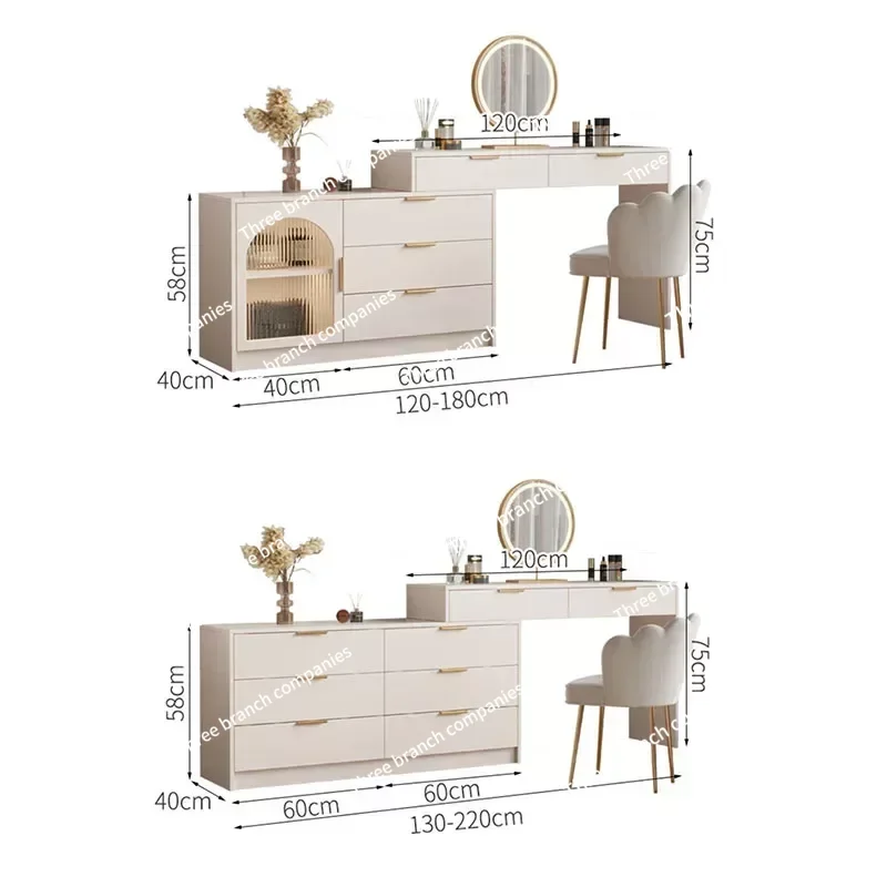 Multifunction Nordic Dressing Table Drawer Baby Girl Set Modern Cabinets Vanity Table Cabinet Meuble De Chambre Luxury Furniture