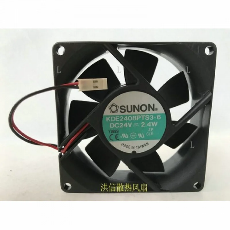 

L 1 PCS for SUNON fan KDE2408PTS3-6 DC24V 2.4W 8025 8cm 2 wire