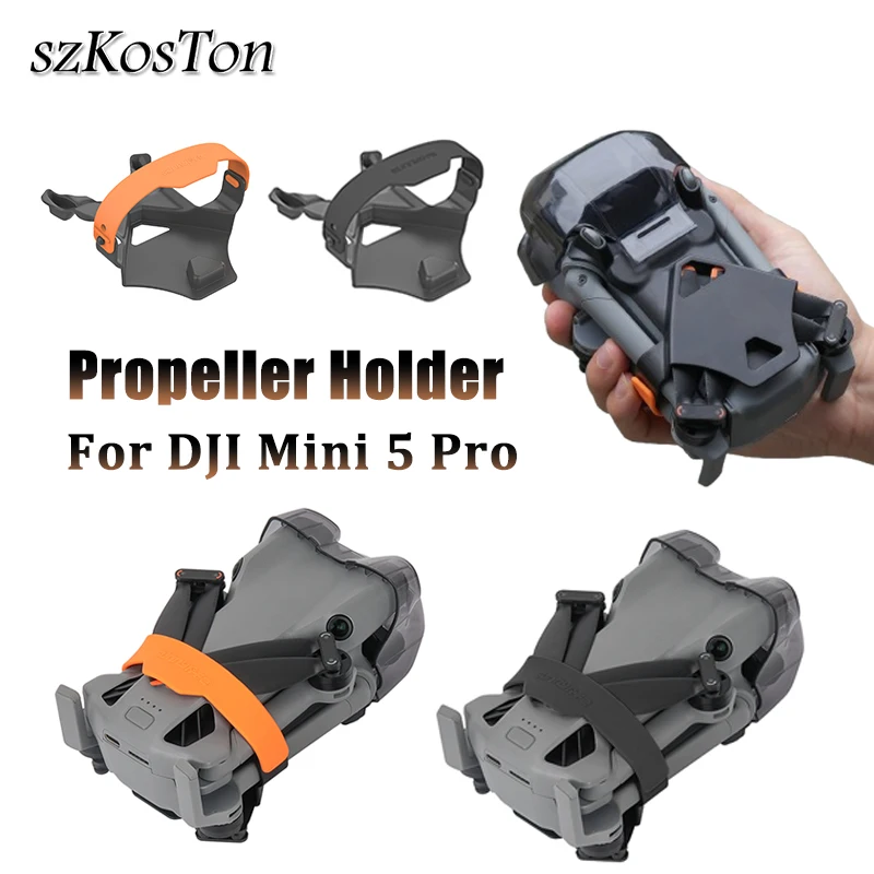 Propellerhalter Stabilisator für DJI Mini 5 Pro Propeller Requisiten Feste Schutzklingen Riemenhalterung Drohnenzubehör