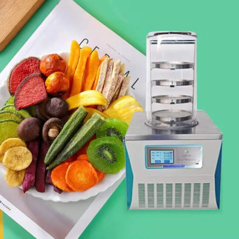 Small Laboratory Freeze Dryer Freeze Dryer With Multi Manifold Cover And Auxiliary Heating Freeze Dryer