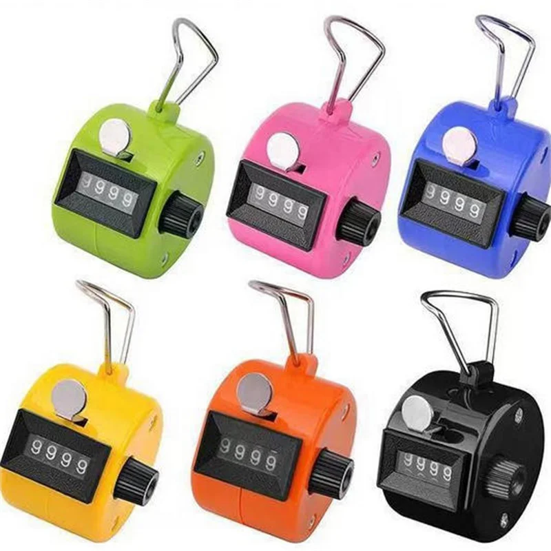 

1PC Handheld 4-Digit Mechanical Manual Tally Counter Digital Palm Clicker for Business And Office Use Number Counting Tool