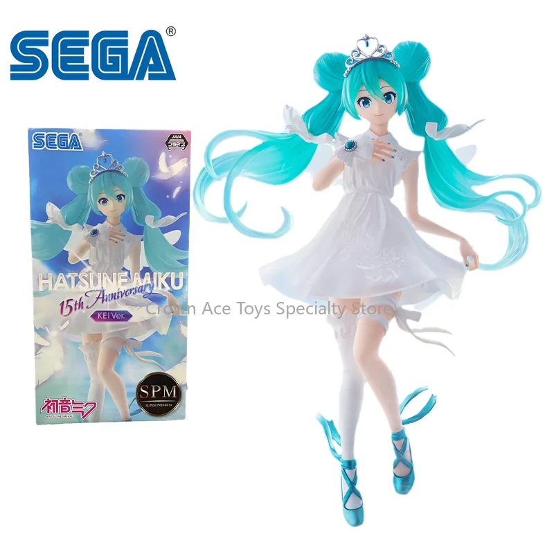 

SEGA Anime Figure Virtual Singer Hatsune Miku KEI Ver 15th Anniversary Action Figure Trendy Toys for Kid Holiday Gift Model Doll