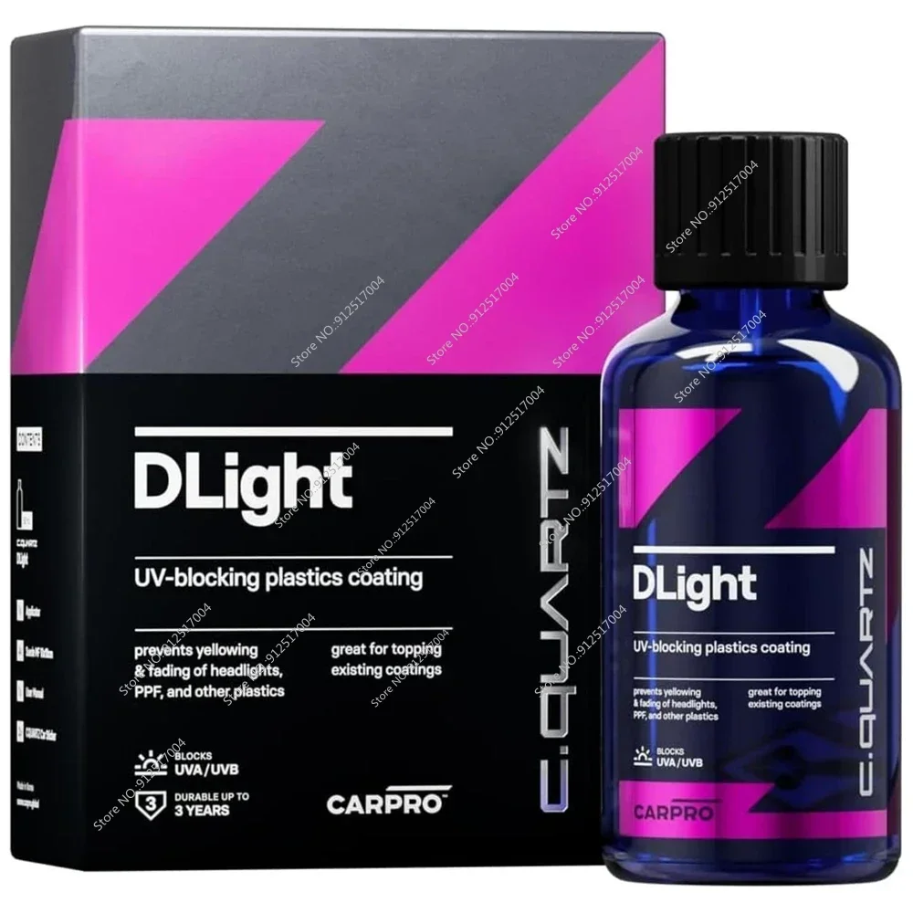 

CQUARTZ DLight Керамическое покрытие для фар Длительное защитное покрытие для фар для ухода за автомобилем и PPF Другие пластики