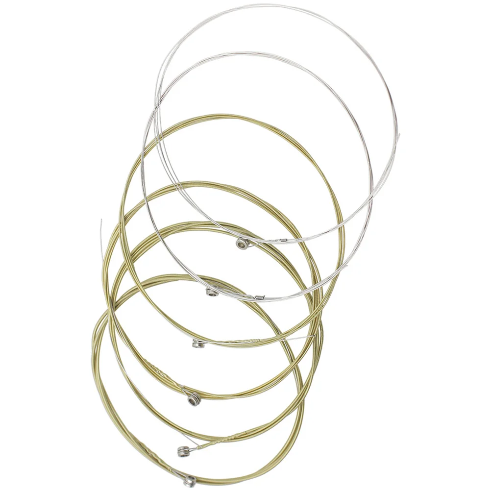 

6 Pcs Phosphor Bronze Guitar Strings Guitars Acoustic Accessories Folk Alloy Parts