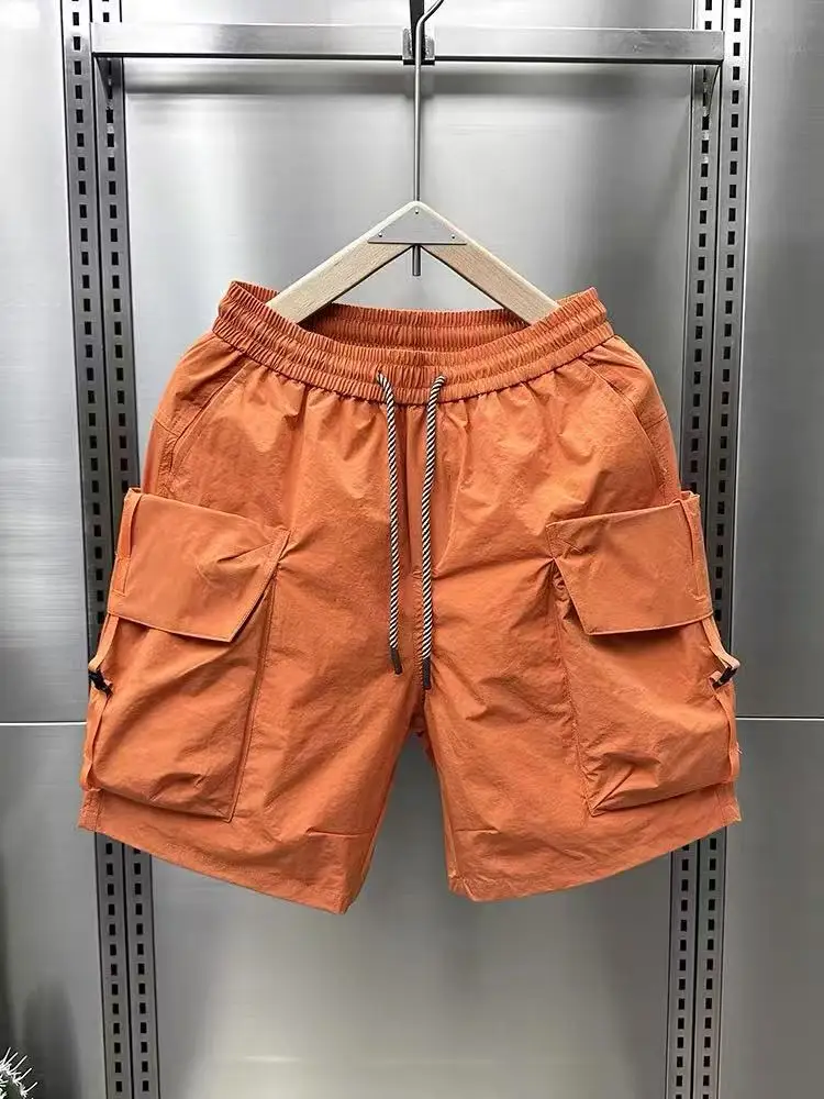 

American Sle Workwear orts Men's Summer Loose Trendy Straight Leg Qui Dry Casual Five-Quarter Sports Pants