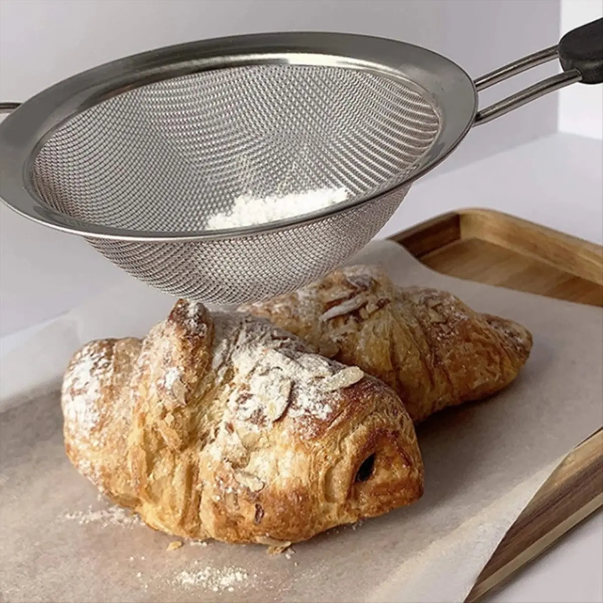TOP RATED~3pcs Fine Mesh Strainer Filter Screen Stainless Steel Flour Sifter Egg Filter Colanders for Filter