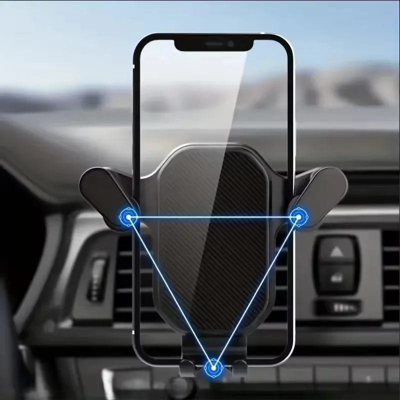 Universal Car Hook Base Phone Holder Gravity Mobile Stand GPS Support Auto Air Vent Mount for IPhone 16 15 14 13 Xiaomi Samsung view 2
