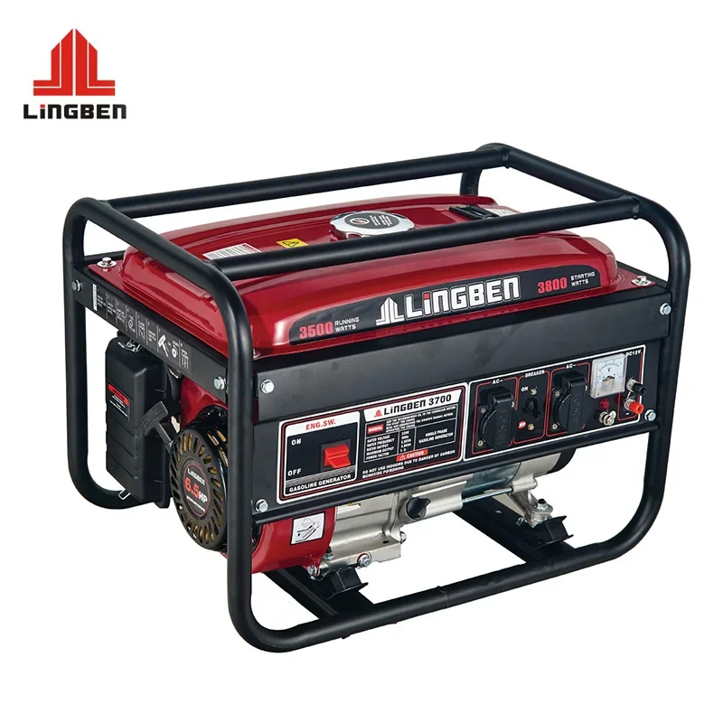 LB3700DX Air Cooled 6.5Hp Portable Power Electric Gasoline Generator 2500