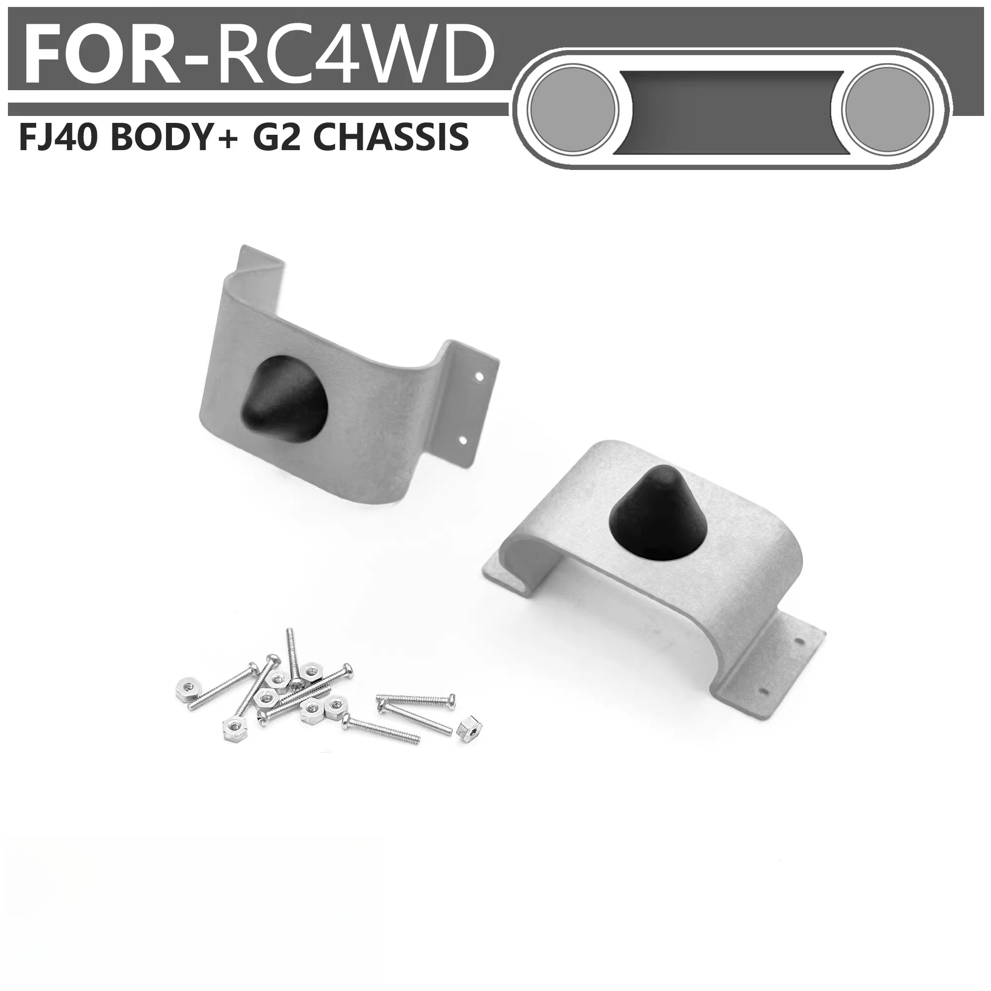 

Metal Rear Collision Prevention fit RC4WD Gelande2 Cruiser fj40 for 1/10 scale RC Crawler Car toys Upgrade part