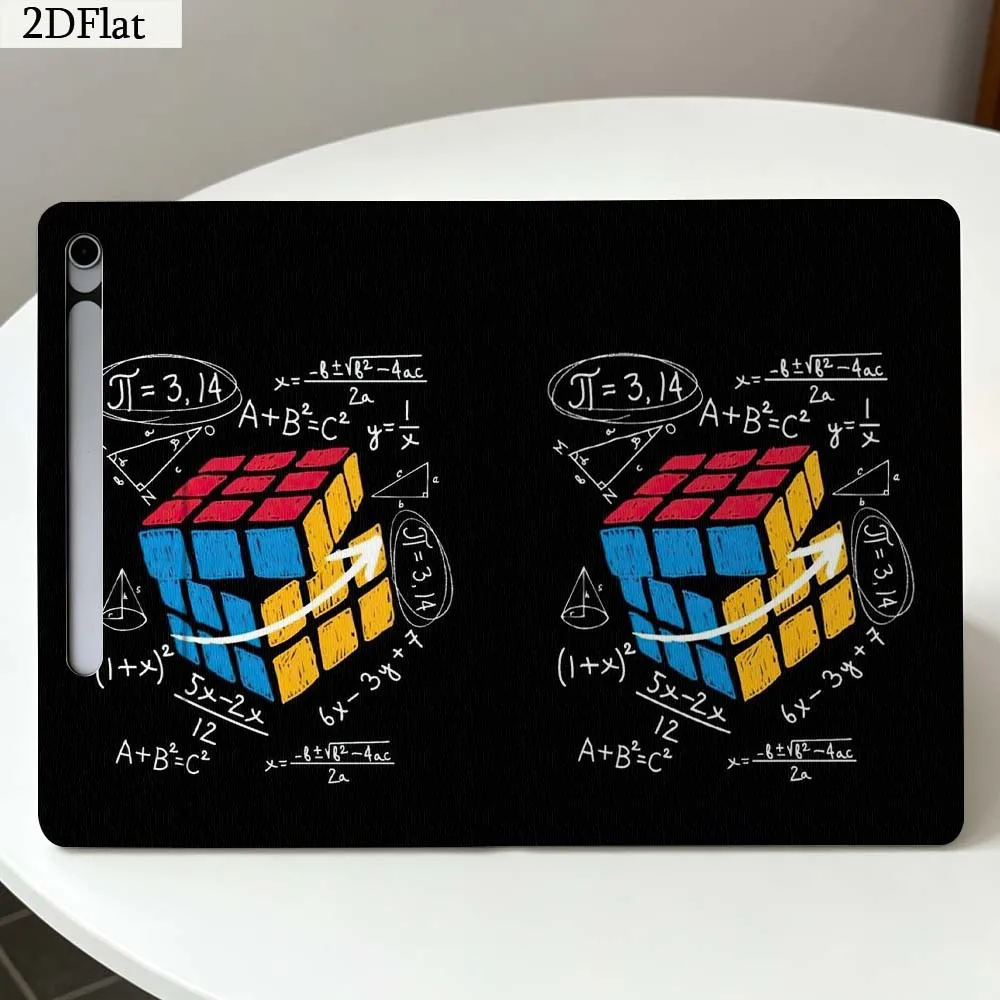 Math Cubo Creativity Gift For Samsung Galaxy Tab S11 S10 S9 S8 S7 S6 A11 A10.1 A9 A8 A7 Ultra FE Plus Soft Tablet Case