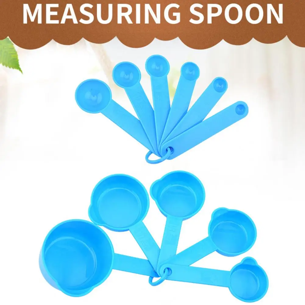 11Pcs/Set Plastic Measuring Spoon & Cup Set Baking Measuring Tool For Flour Sugar Salt Liquid \Kitchen Household Meter 측정 스푼 세트