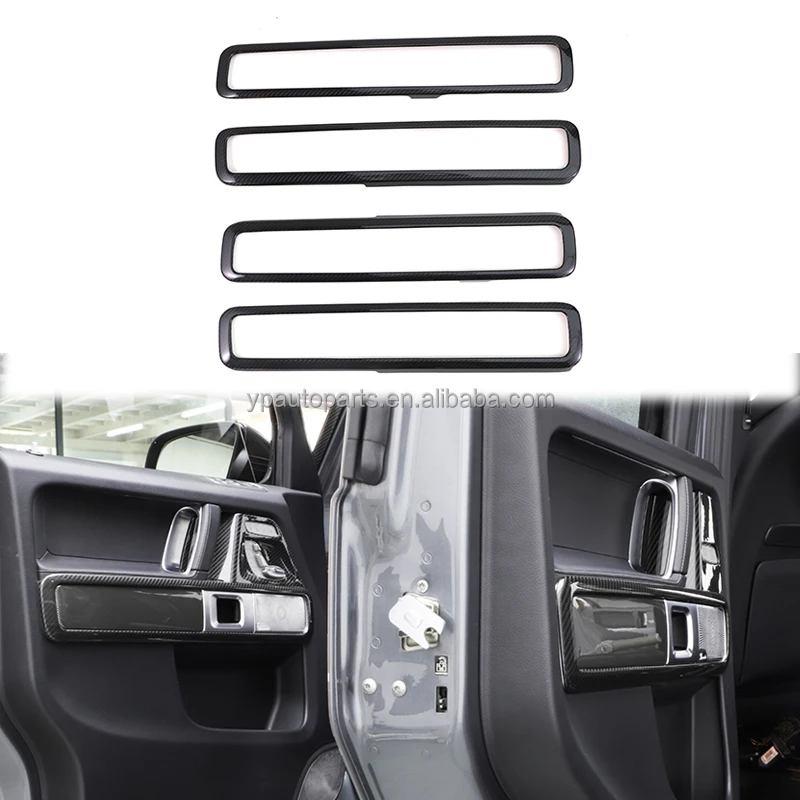 

G-wagon Interior Parts W464 Dry Carbon Fiber Door Panel Attachment Cover Trim For G-class W463a G63 G500 Tuning Accessories
