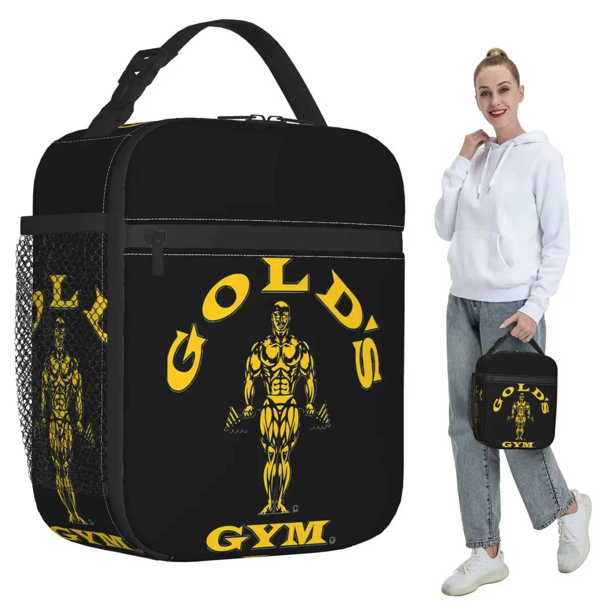 

Термосумка для обедов Golds Gym Classic для детей, школьный термоконтейнер, переносная сумка-холодильник для еды, портативный ланч-бокс