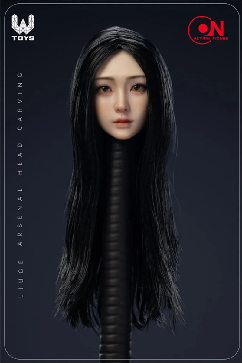 1/6 Xiaoru أنثى المنقولة عيون رئيس نحت الثقيلة/الخفيفة ماكياج نموذج صالح 12 ''أنثى الجندي عمل الشكل دمى الجسم #2