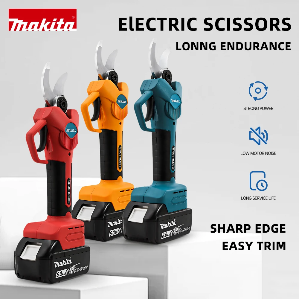 Makita – ciseaux électriques au Lithium, sécateur multifonction, coupe de Branches d'arbres fruitiers, Machine de jardin à batterie 18V