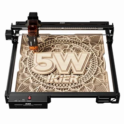 iKier X5 Pro: Upgraded 5W Desktop Laser Power for WoodWorking DIY CNC Ultra-Fine Laser Cut Engraving Machine