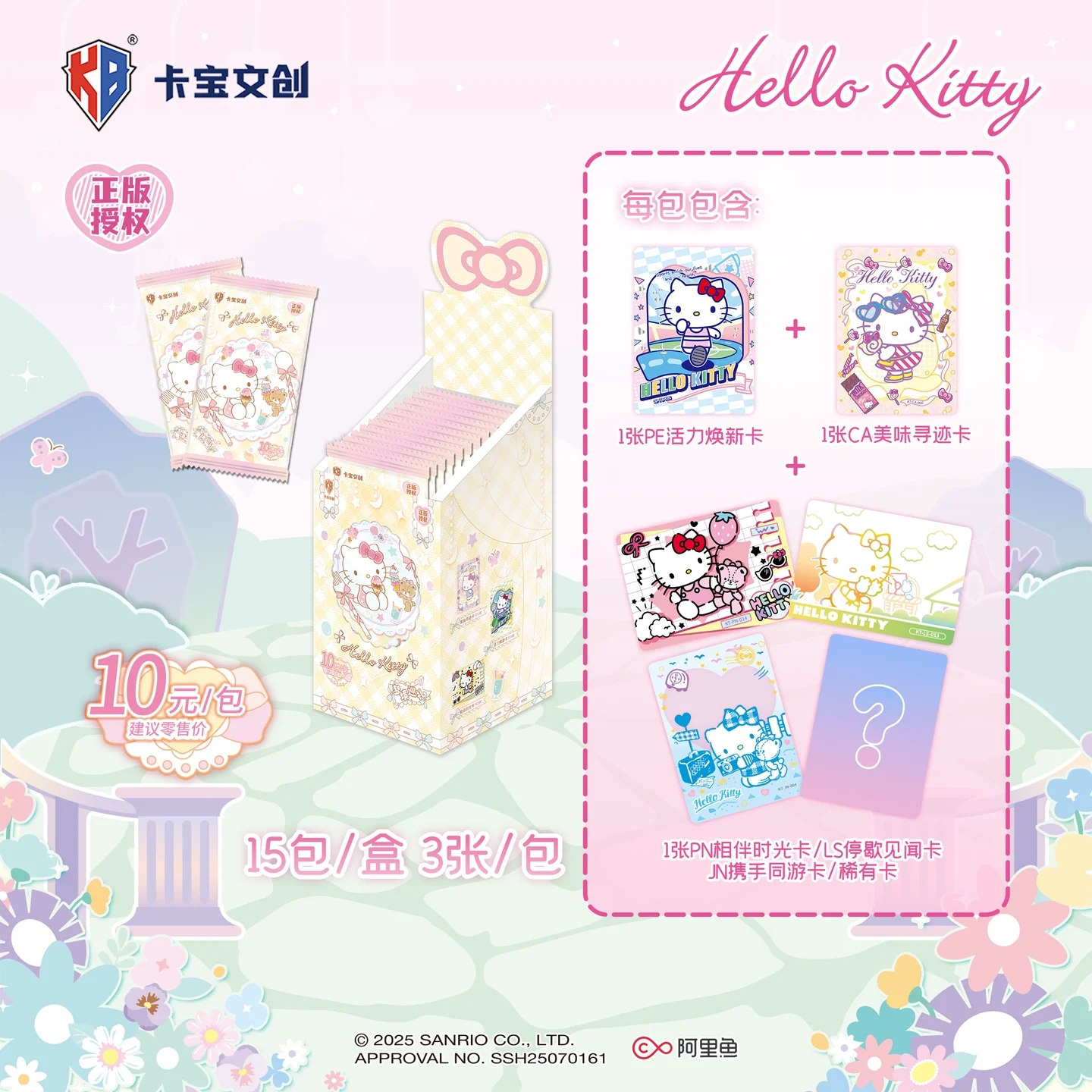 KABAO 5-10 Sanrio Cards Kitty Polaroid Dream Tour Anime Collection Cards Mistery Box Board Games Toys Birthday Gifts for Kids