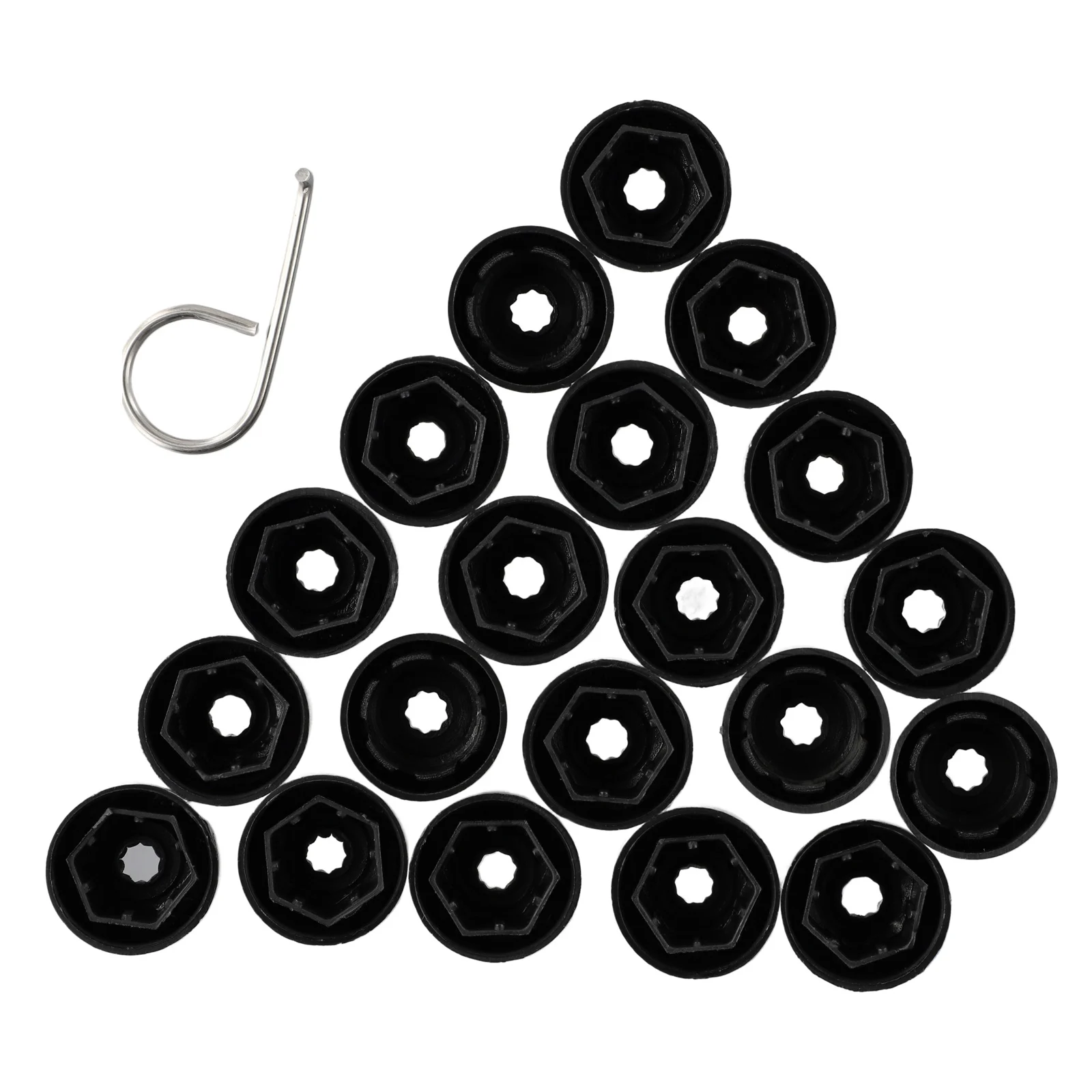 

High Quality Car Accessories Bolt Nut Cap Plastic Safe Anti-theft Black Dust-proof 20pcs 30 X 21.2mm Bolt Cover