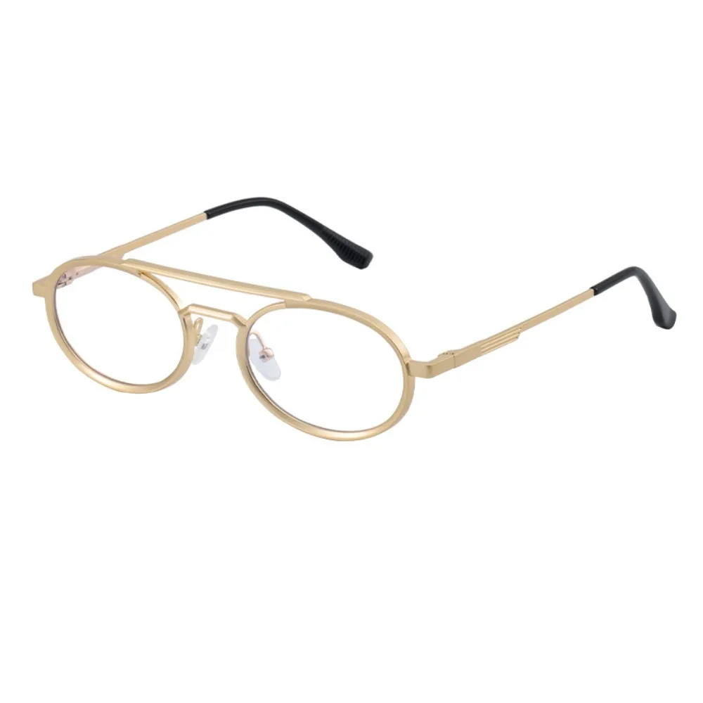 

Classic Round Oval Sunglasses Small Frame Multicolor Lenses Metal Eyewear Double Beam Shades UV400 Sun Glasses Holiday