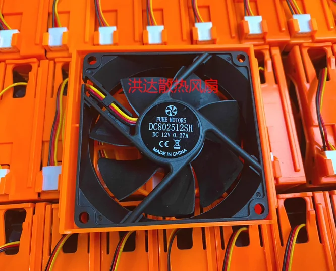 

Двигатели FUHE DC802512SH DC 12 В 0,27 А 80x80x25 мм 3-проводной охлаждающий вентилятор для сервера