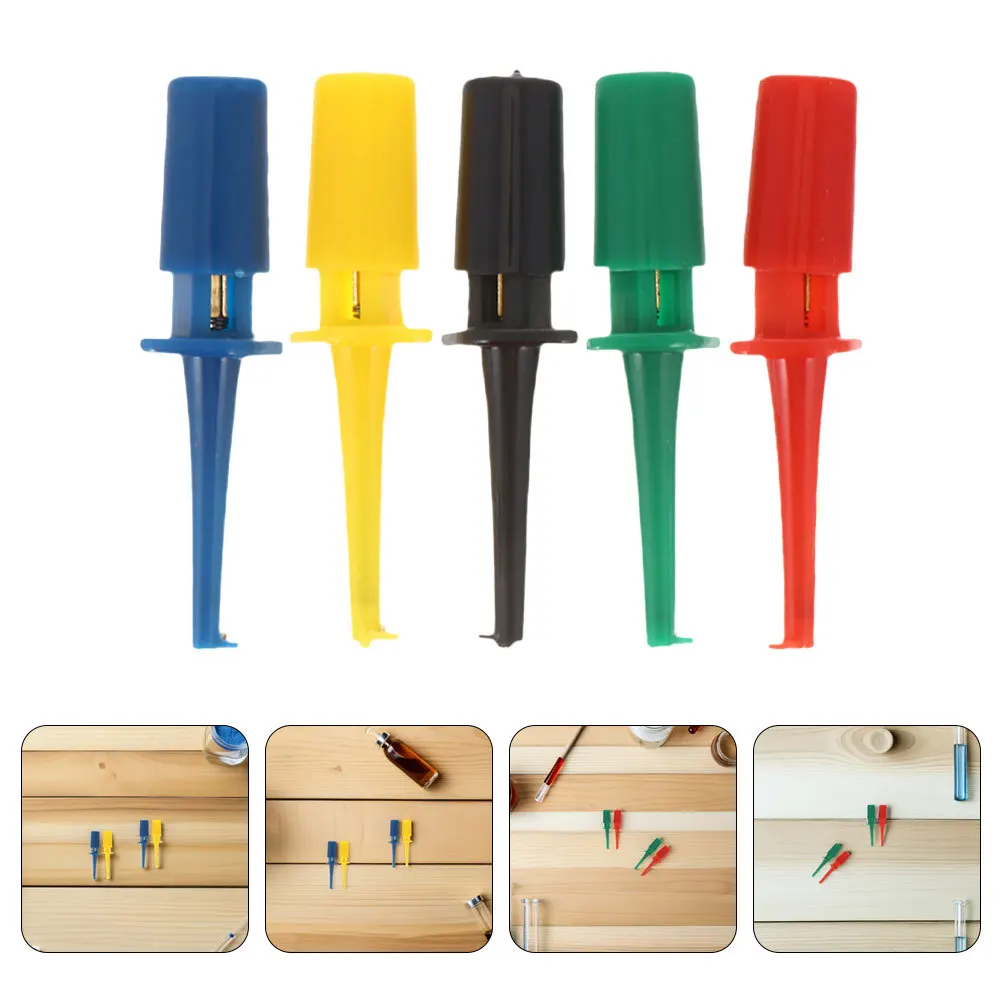 

30Pcs Electronic Test Hook Clips Mini Grabber Probes Circuit Board Protection Electrical Testing Multimeter Leads Kit