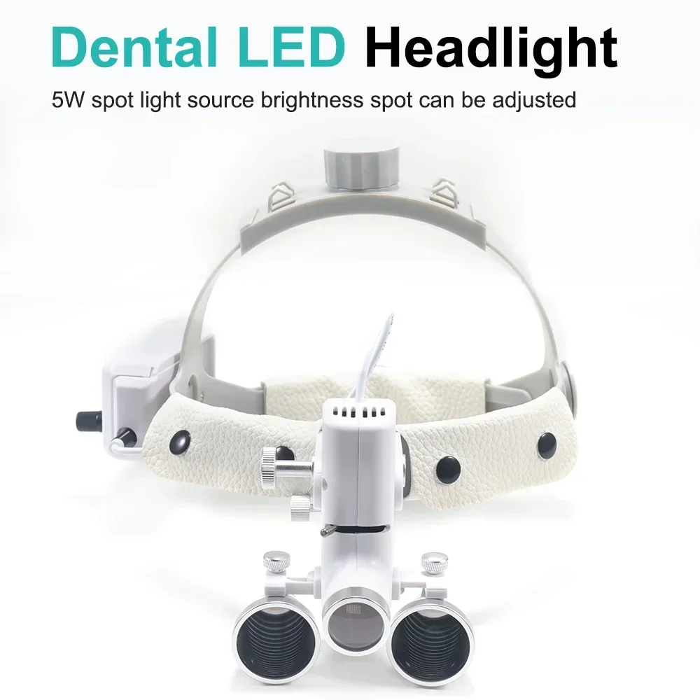 

XYSZ 2.5x/3.5x Dental Binocular Magnifier Loupes With 5W Focusing Headlight Dental LED Surgical Loupes Dental Lab Equipment