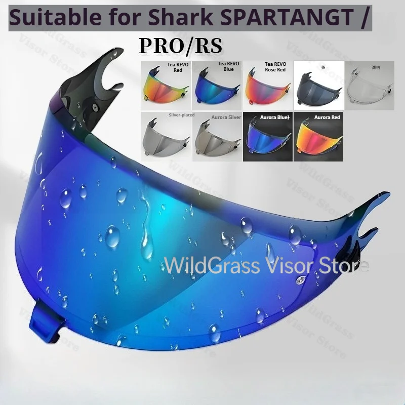 Motorcycle Helmet Lens for SHARK SPARTAN GT/GT PRO/SPARTAN RS Helmet Visor Change Color Shield Glass Helmet Anti Fog Sticker