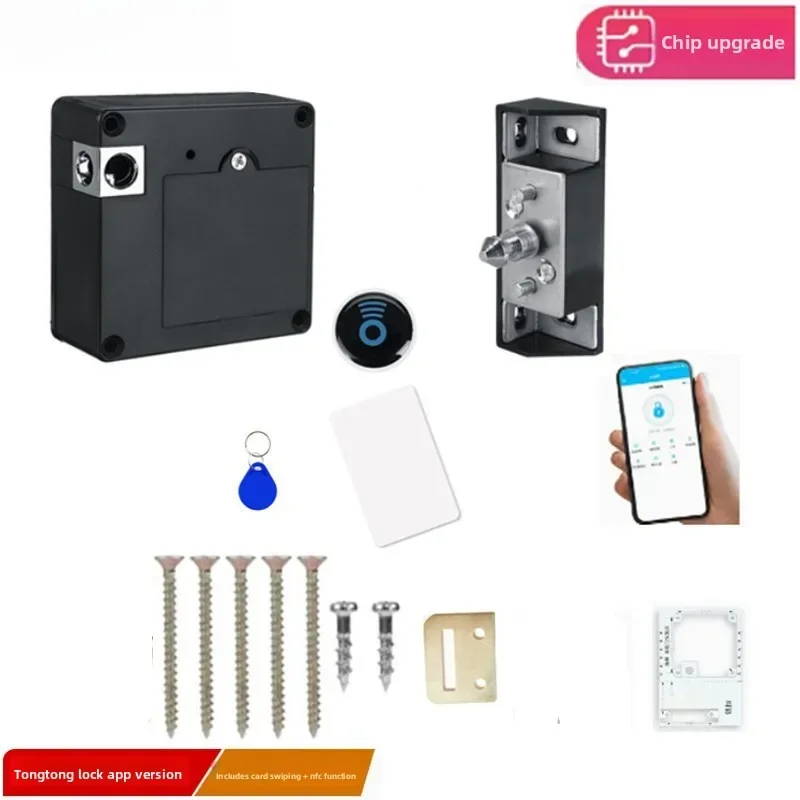 

DurableBluetooth Mobile Phone NFC Invisible Lock Swipe Card Sensor Cabinet Lock Drawer Wardrobe Shoe Cabinet Lock Free Opening
