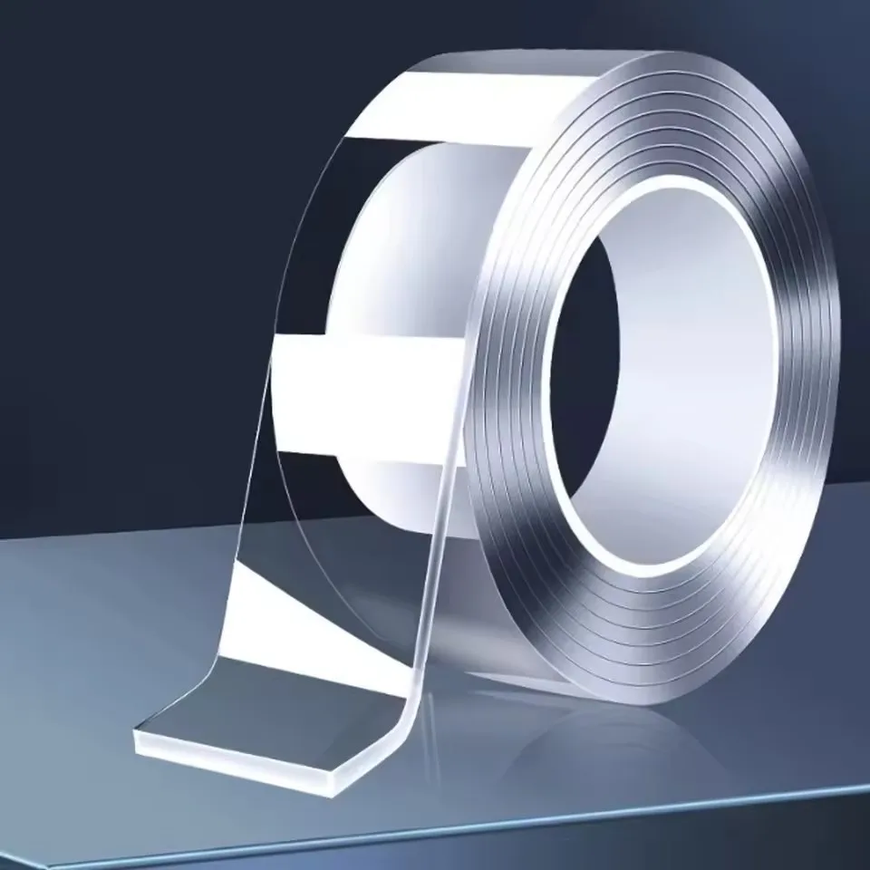 

1/2/3/5/m Double-Sided Adhesive Tape Nano transparent Tape Traceless Waterproof Reusable Wall Stickers Strong Sticky Glue Bathro