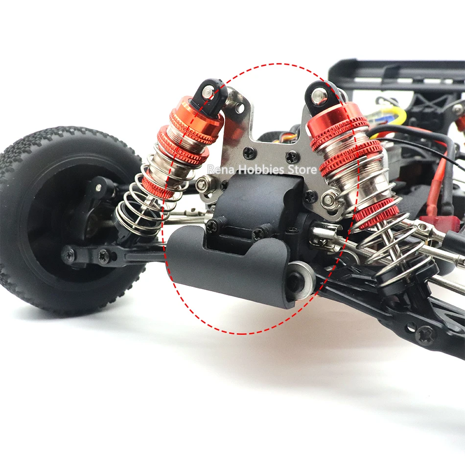 Retrofit Car Shell Body Tail Shock Absorber Second Floor Panel Upgrade Parts Kit for Wltoys 144001 144010  1/14 RC Buggy