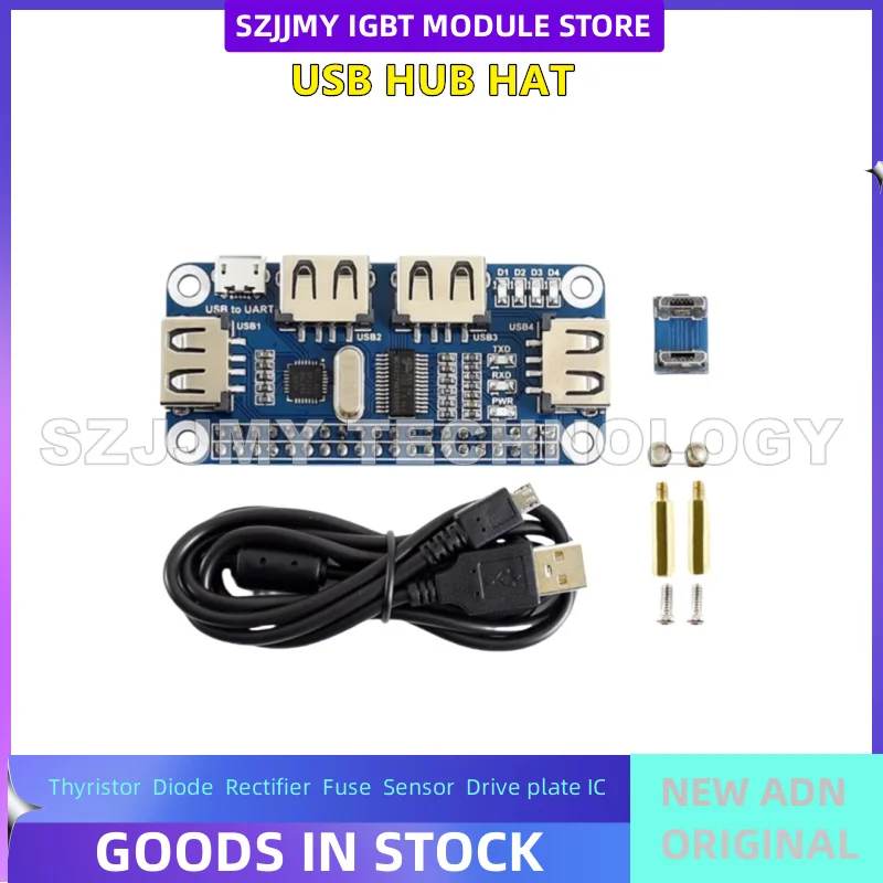 Raspberry Pi 4B/3B+USB Плата расширения Модуль-концентратор USB-концентратор НОВЫЙ ОРИГИНАЛ НА СКЛАДЕ