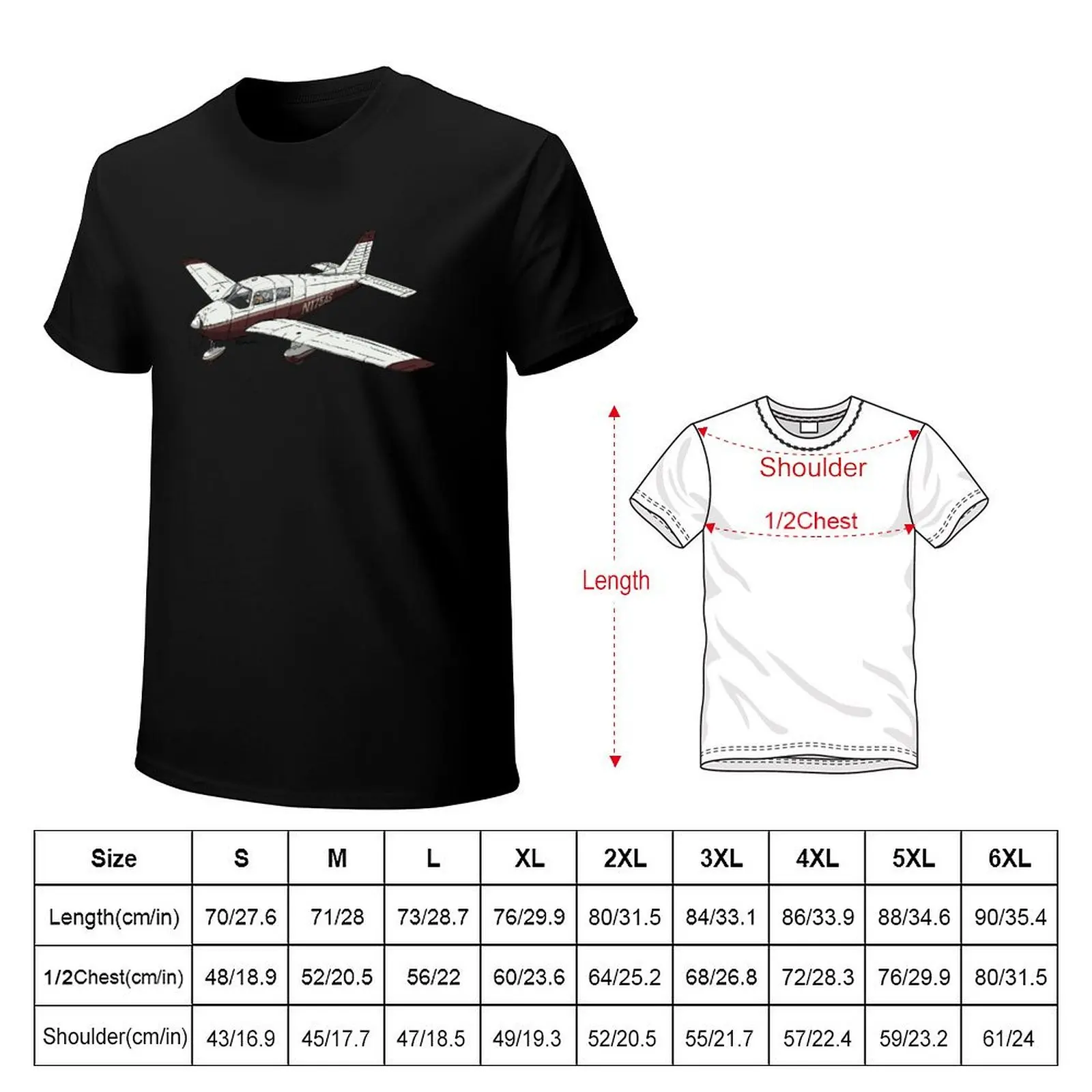 Piper Cherokee N175AS T-Shirt Comfortable Daily Wear Tee