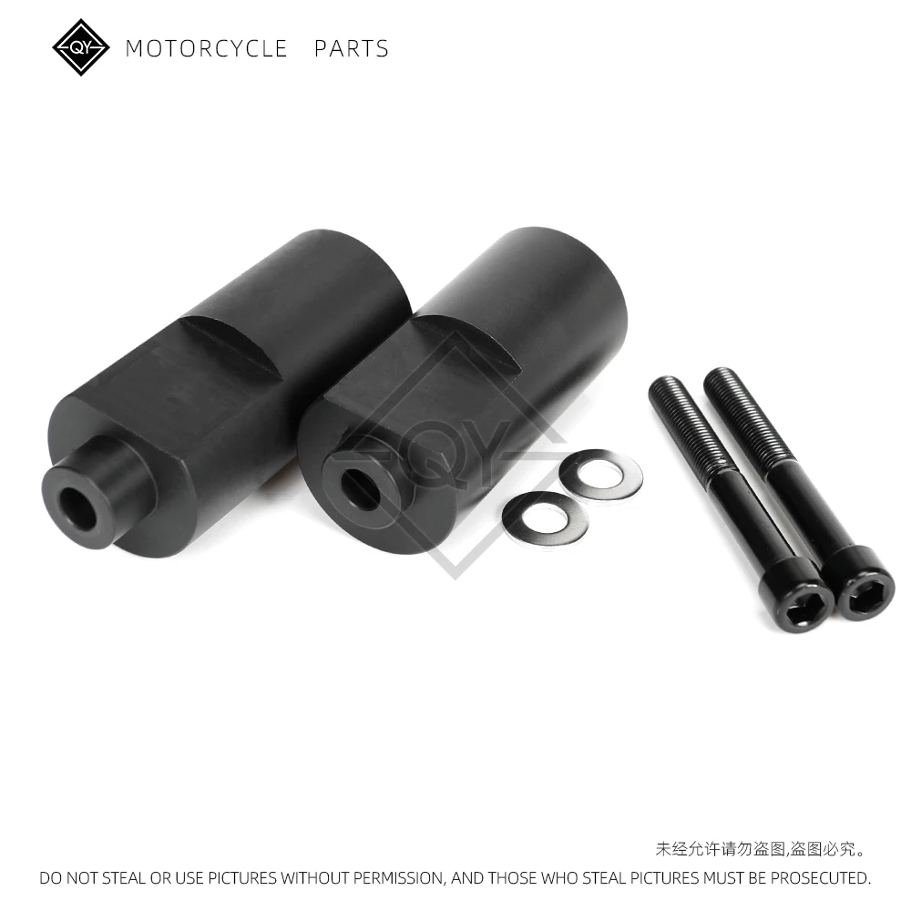 LQYL دراجة نارية الكربون الأسود لا قطع الإطار المتزلجون تحطم السقوط حماية لياماها YZF R1 YZFR1 YZF-R1 2004 2005 2006