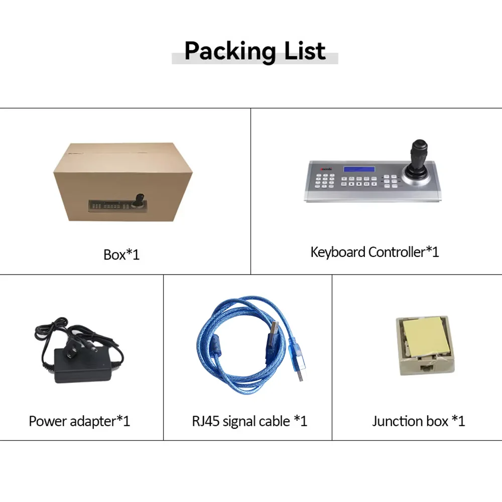 Anxinshi PTZ USB Keyboard Controller With 4D Joystick to Control Polycom Video Conference Camera via RS232 PTZ  Polycom EagleEye