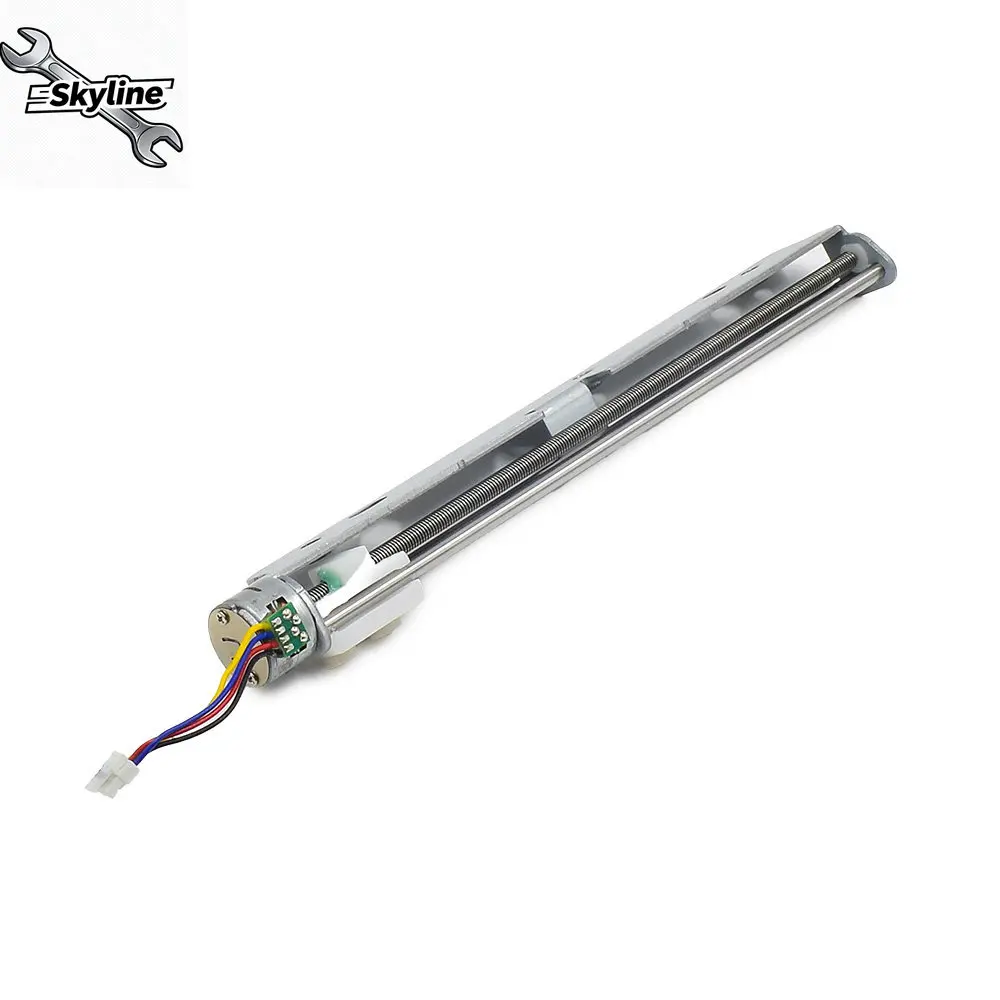 15mm Micro Linear Sliding Table Stepper Motor, 2-Phase 4-Wire Lead Screw Motor with 123mm Long Stroke