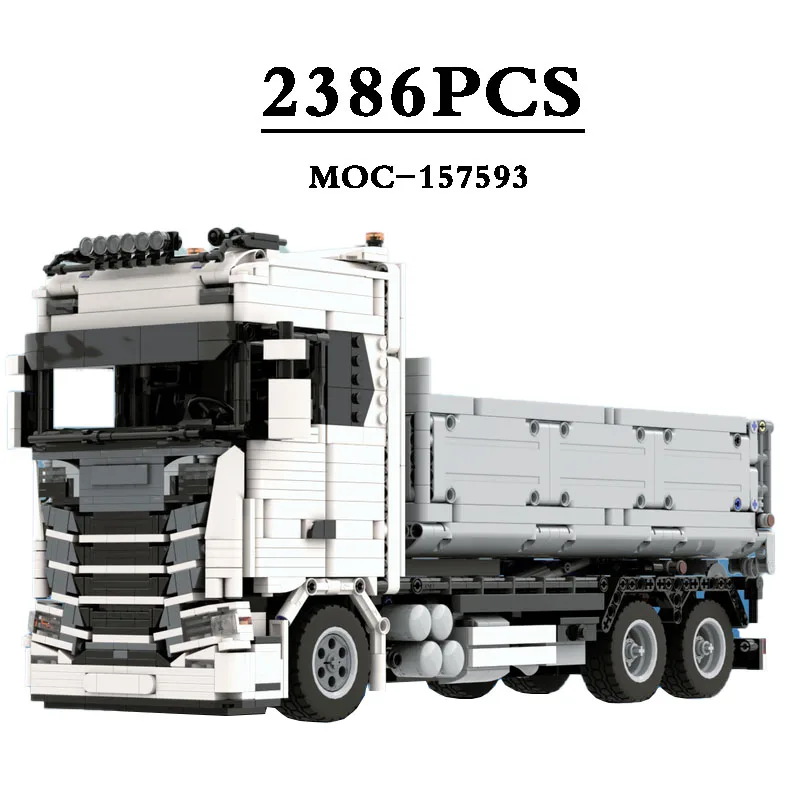 

New MOC-157593 for Truck 770S and Low Loader ( 1:21 ) Building Block Toy Splicing Building Block 2386CS Christmas Gift