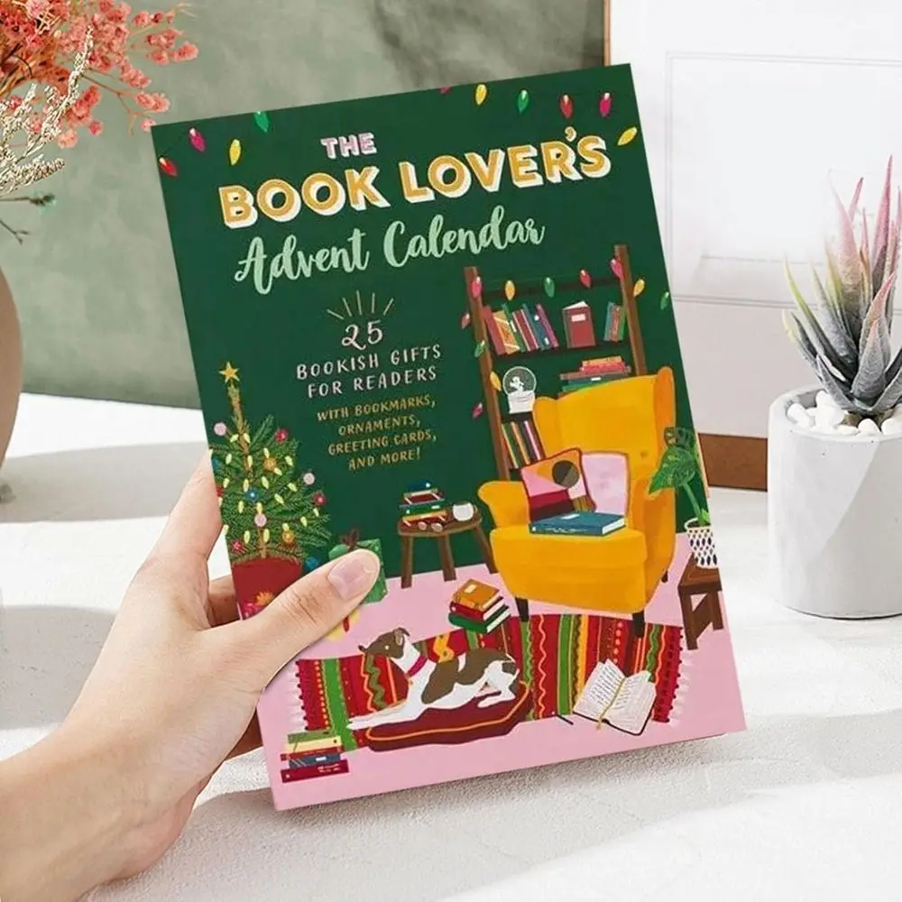 Nieuwjaar The Book Lover's Adventskalender Home Decor met 25 Bookish Gifts Adventskalender 2024 Kerst Countdown Kalender