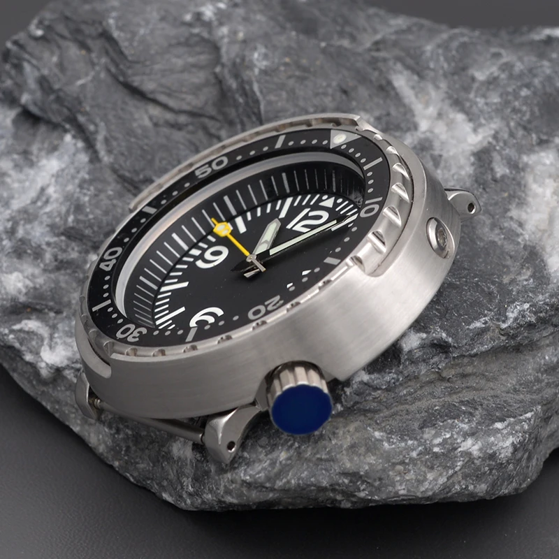 Silver Tuna Watch Seiko Mod NH35 Japan Movement 30ATM Waterproof Sapphire Crystal Mechanical Watches Canned Style Luminous Dial