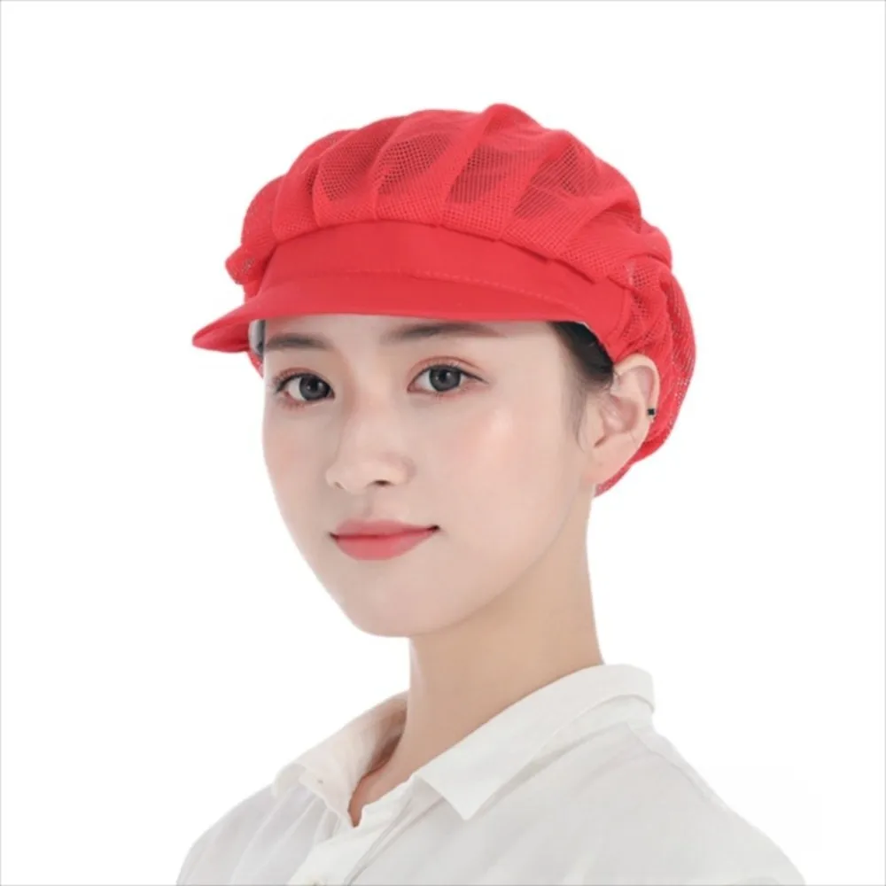 Hygienic Design Chef Hat Smoke-Proof Oil-Resistant Kitchen Work Hat Dustproof Feature Hairfall Prevention Smoke-proof Dust Cap