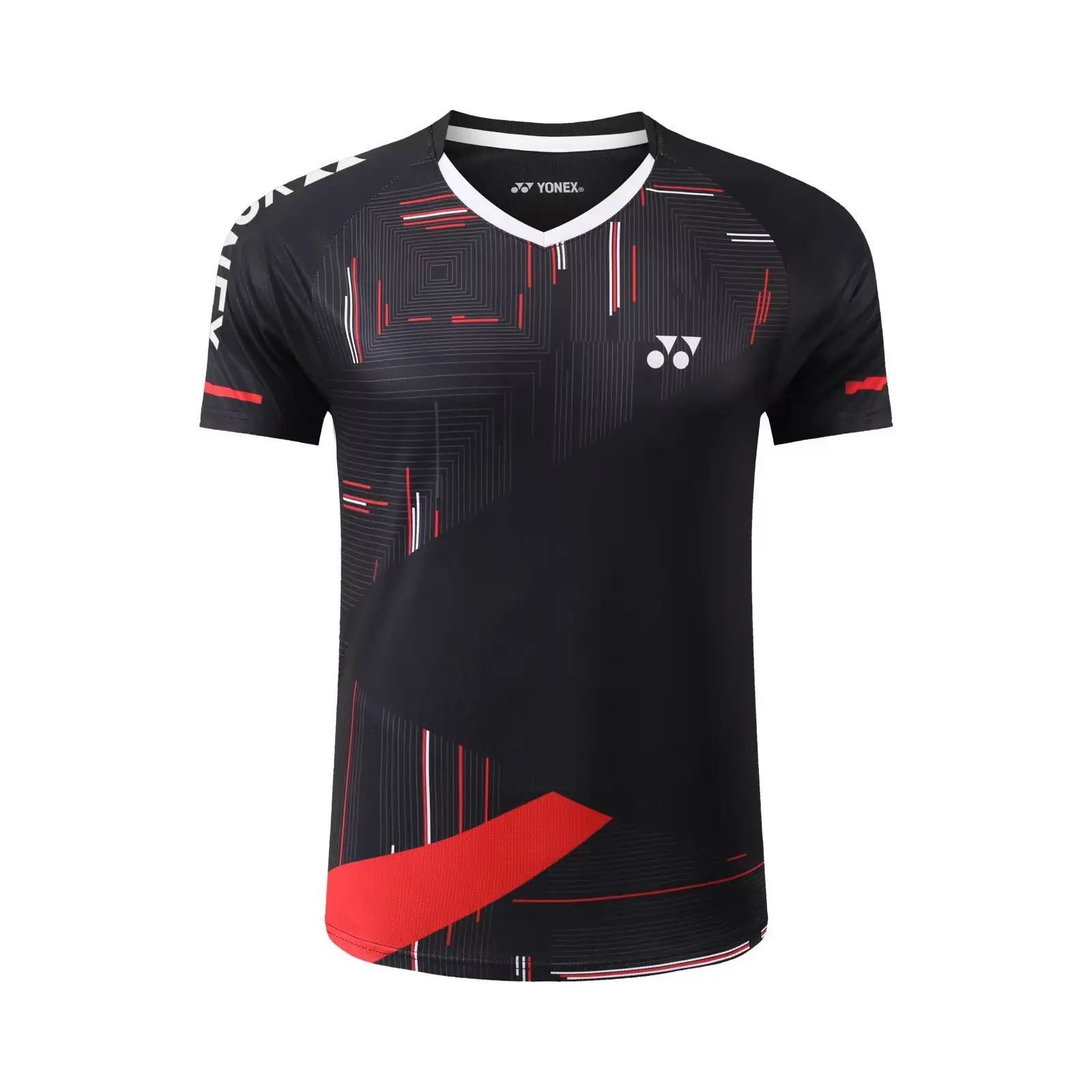 Yonex roupas de badminton masculinas e femininas esportes correndo secagem rápida manga curta camiseta roupas de tênis de mesa