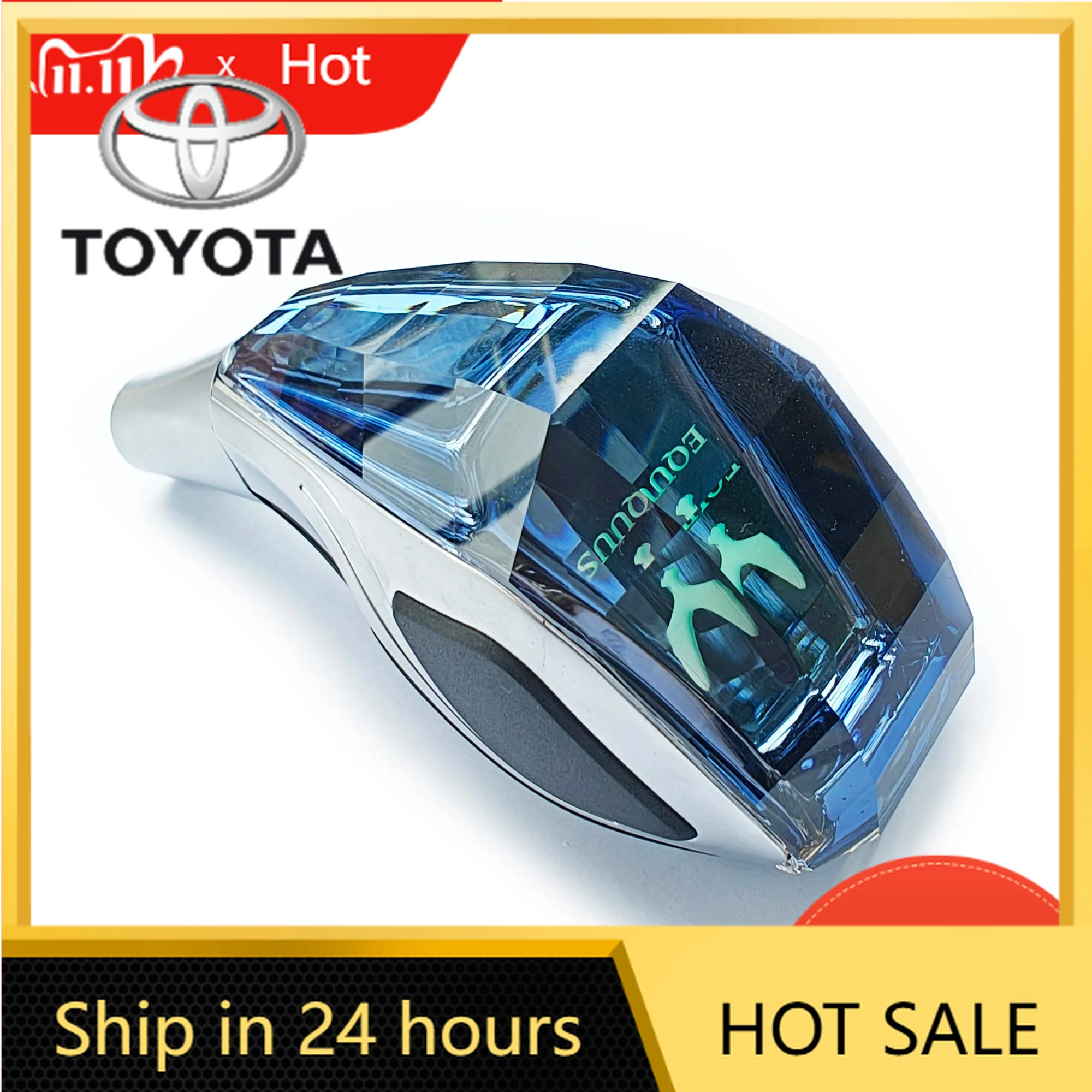 

Car Stickers Fot Toyota 2026 New custom any logo Crystal Handle Gear Shift Knob with LED for Toyota for Lexus for Hyundai for Mi