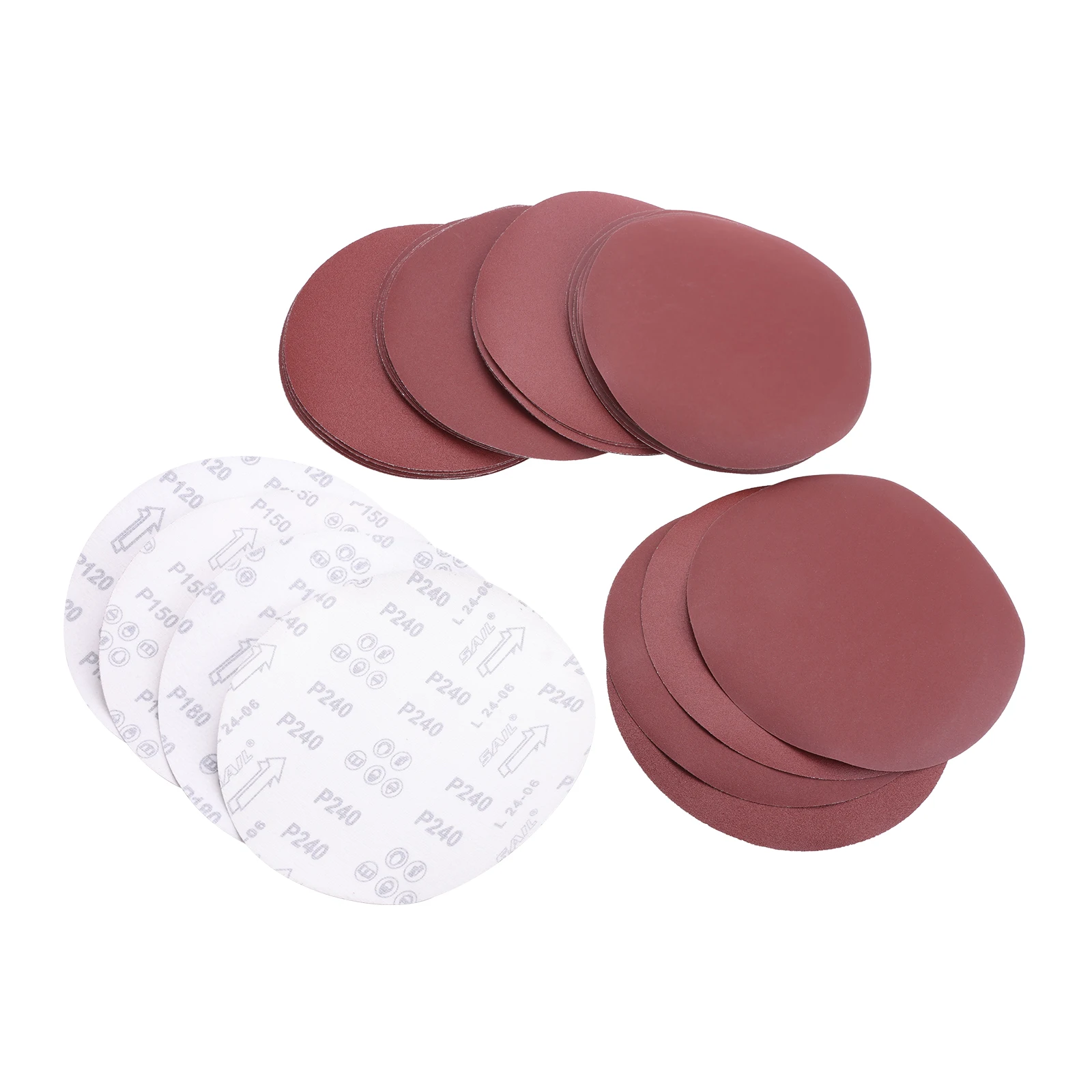 10pcs Grit 120/150/180/200 Round Hook & Loop Sandpaper for Hand Sanding Tool 9 Inch Sanding Disc for Hand Drywall Power Sander