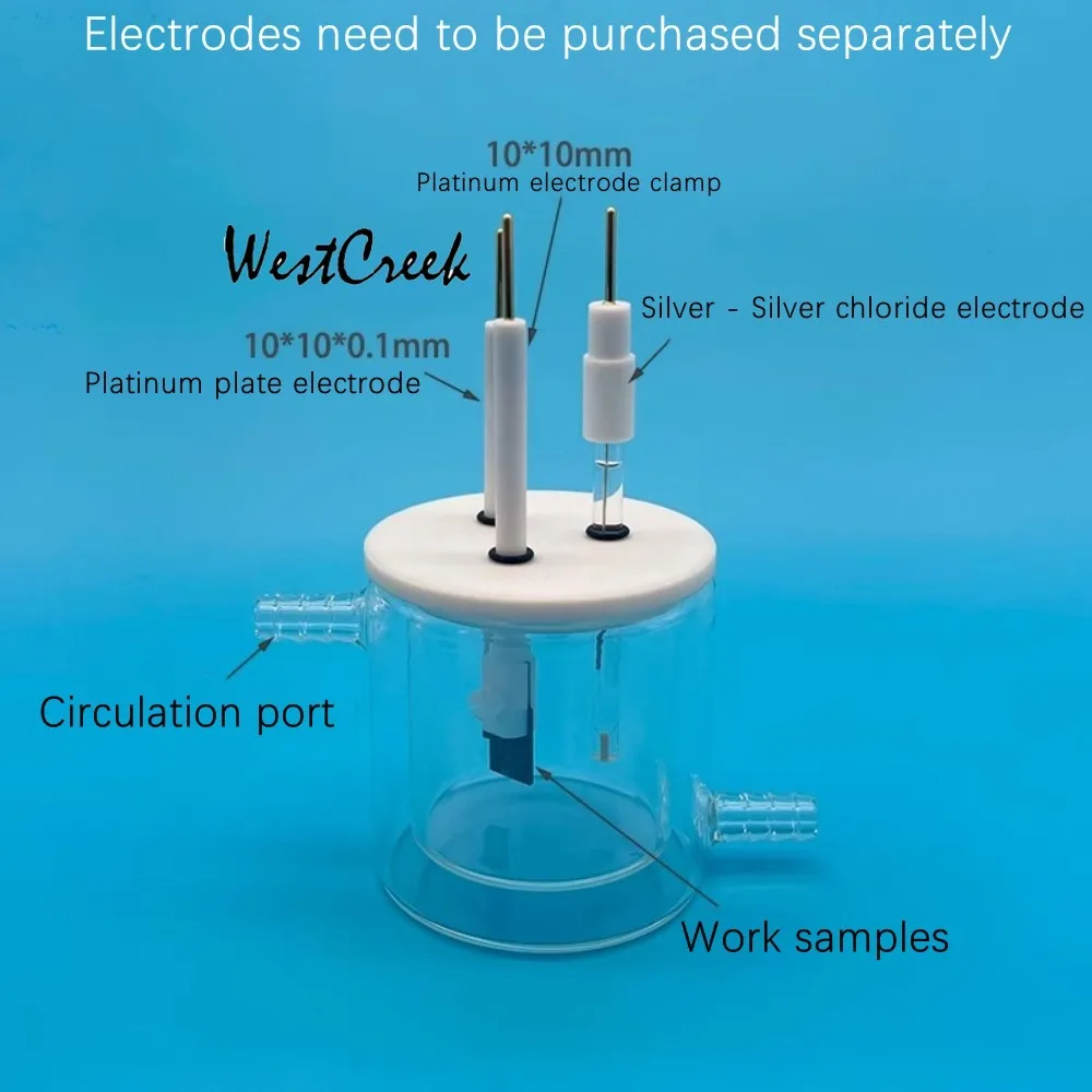 WESTCREEK C003 double-layer water bath sealed electrolytic cell temperature control electrochemical constant temperature