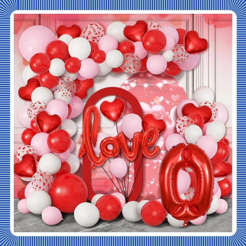 

Cross-border Carnival Pink Latex Balloon arch Girl Birthday Wedding Party Theme Background Matte Balloon Birthday Decoration