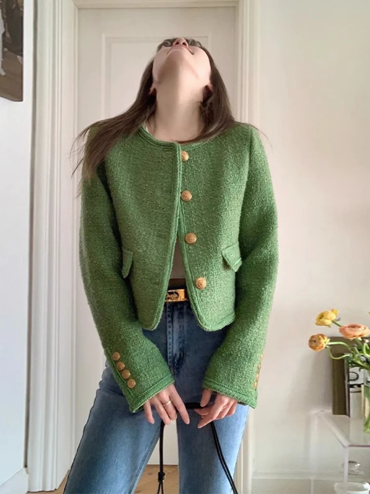 

een ort Quilted Jaet Women's Faion Korean Sle Small Size Ele Premium Feeling Beautiful Lady Top