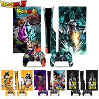 Dragon Ball PS5 Slim Disc Skin Stickers Cover for PlayStation 5 Slim Disc CD-ROM Gamepad Console Goku Color Lamination Film Gift