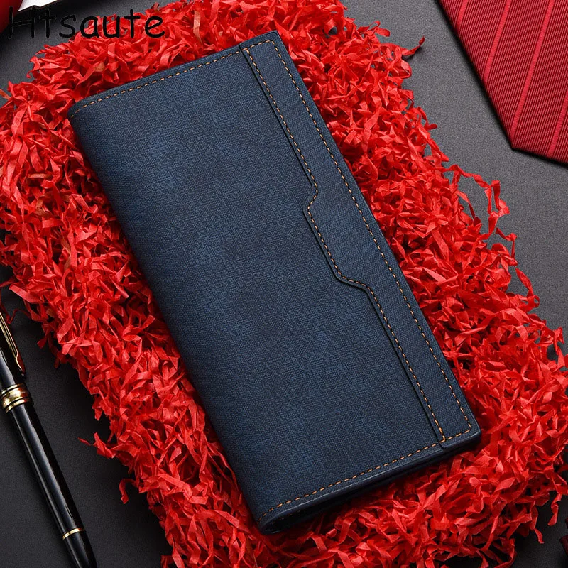 Men's PU Leather Wallets Coin Purses Fashion Business Wallet Credit Card Holder Money Bag Business wallet for men billeter
