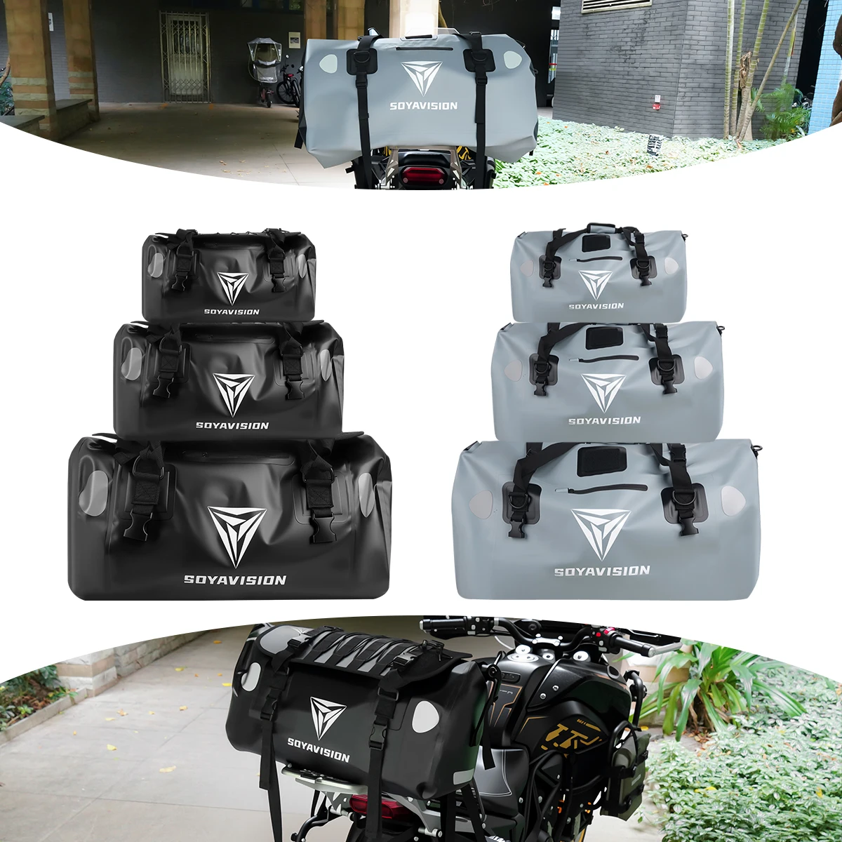 

100L 50L 20L Motorcycle Waterproof Tail Bag Travel Outdoor Luggage Bag Motorcycle Seat Bag Motor Tail/Trunk/Rack Bag