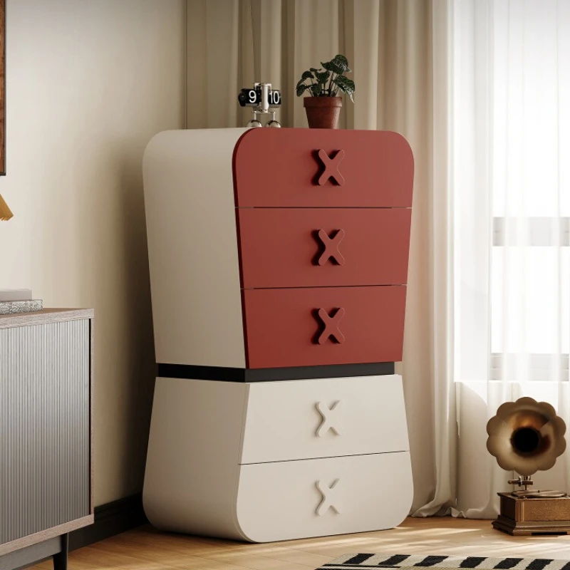 

Piano Shape Italian Drawer Cabinet Designer Large Capacity Storage Living Room Bedroom Cabinet Furniture Dressers Storage Locker